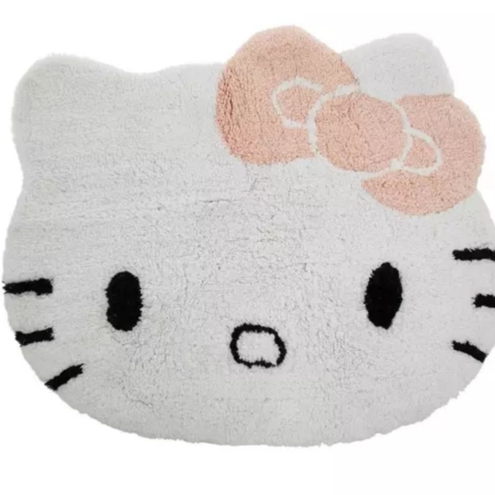 Hello Kitty Logo Plush Bath Rug - Picture 2 of 6